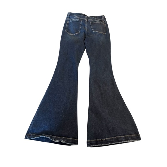 EUC Zenana Wide Leg Flare Distressed Jeans - Picture 9 of 12